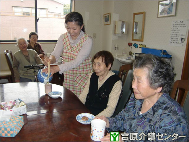 ティータイムの様子