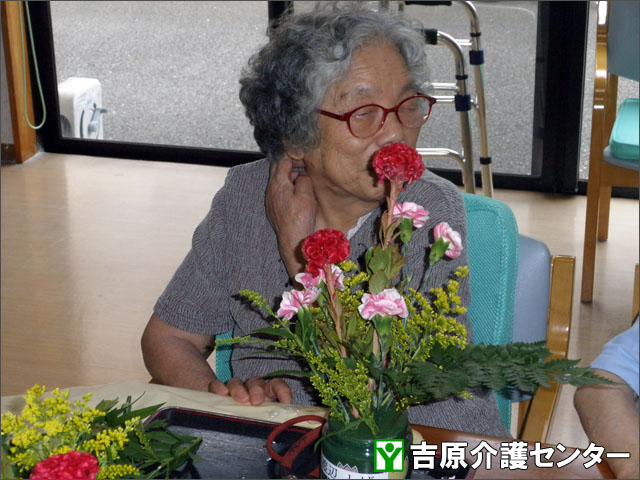 生け花の様子