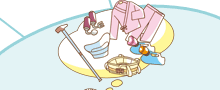 真ん中　相談の様子イラスト　上部