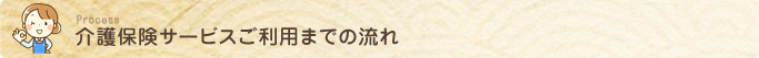 介護保険サービスご利用までの流れ